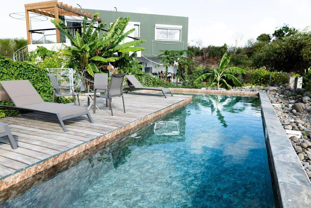 T2 Chaleureux & Piscine En Pleine Nature Petit-Canal Esterno foto